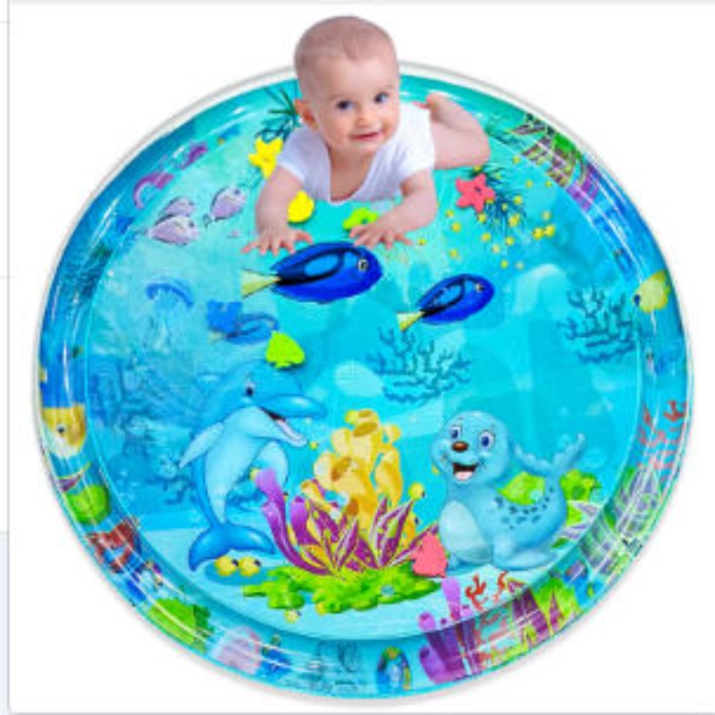 Kids Education Activities - ベビーウォータープレイマットインフレータブルクッション PVC 幼児おなかタイム幼児ウォーターパッド子供のための早期教育発達活動おもちゃ