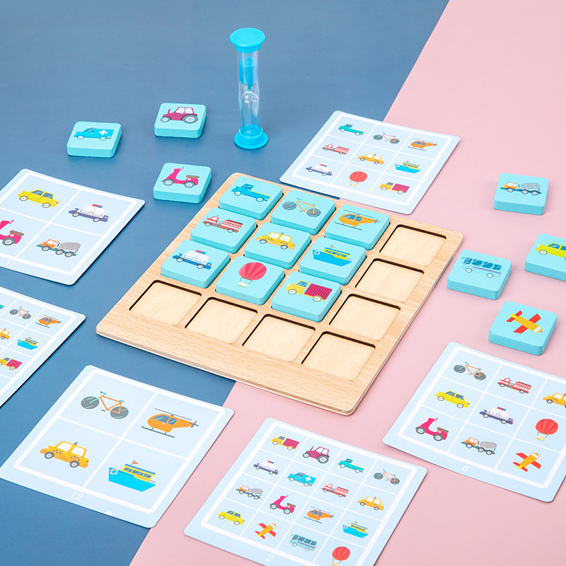 子供木製パズルボードゲームインスタント写真メモリチェスベビー - Kids Early Education Photos のレビューと価格