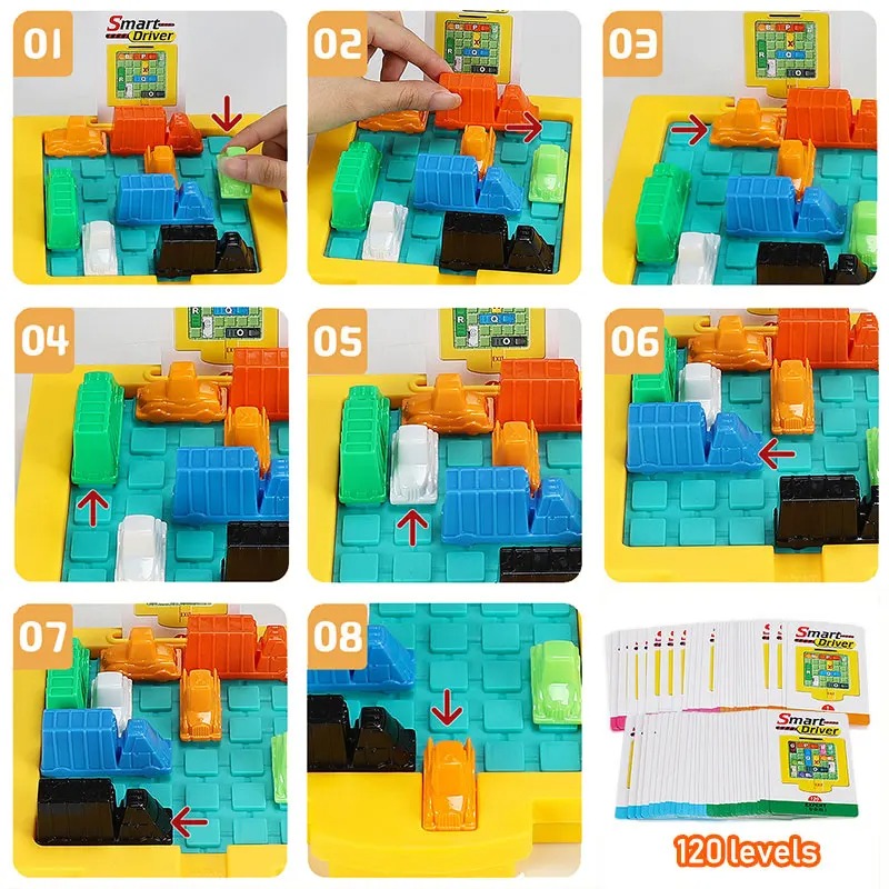 交通渋滞ロジックゲーム、駐車場パズル、教育用デスクトイ、脳を - Kids Education Activities のレビューと価格