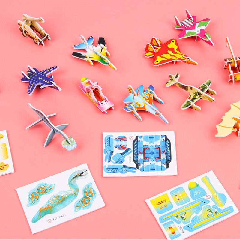 10 個クリエイティブかわいい紙飛行機パズル 3D 漫画 D - Educational Cartoon For Kids のレビューと価格