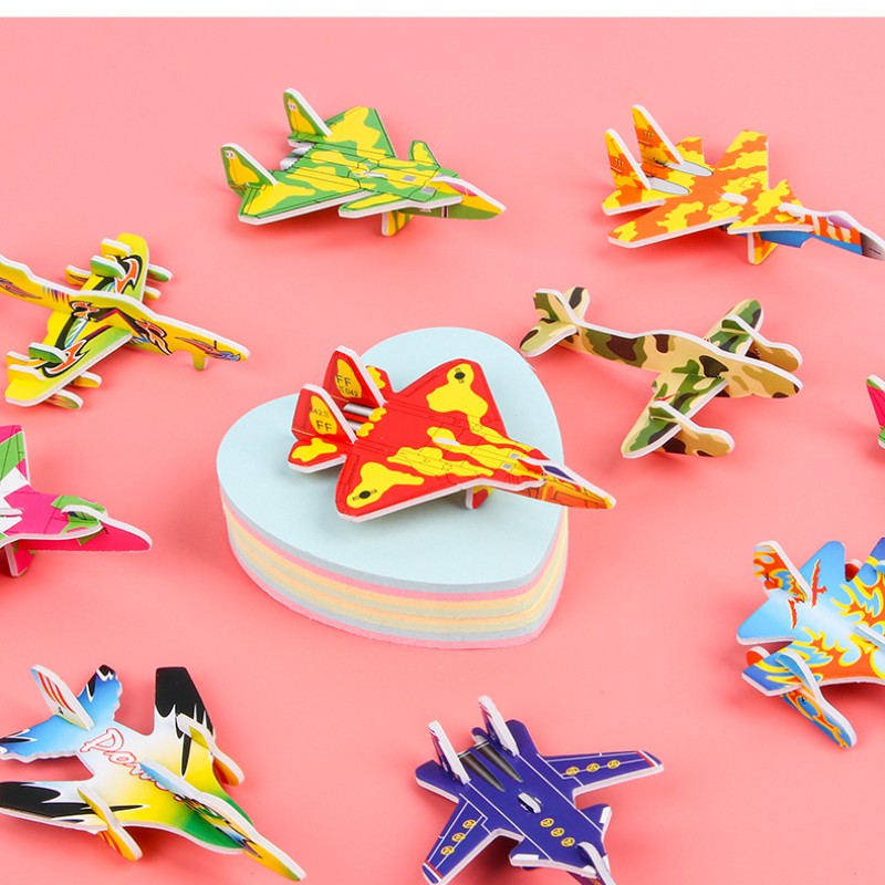 10 個クリエイティブかわいい紙飛行機パズル 3D 漫画 D - Educational Cartoon For Kids のレビューと価格