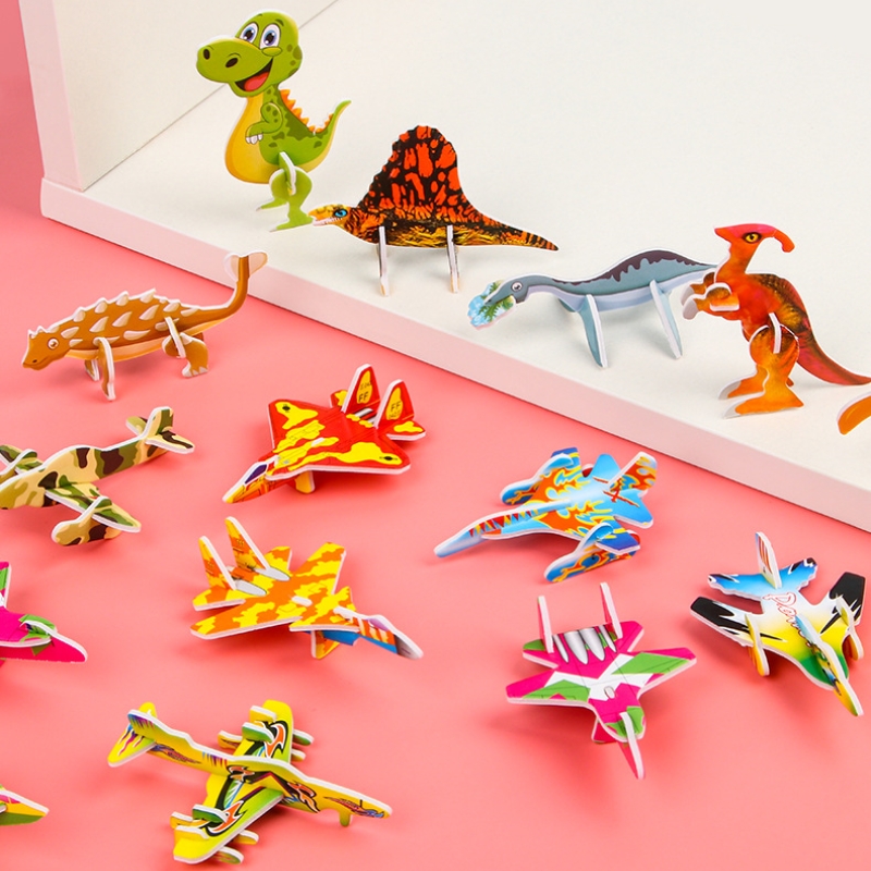 10 個クリエイティブかわいい紙飛行機パズル 3D 漫画 D - Educational Cartoon For Kids のレビューと価格