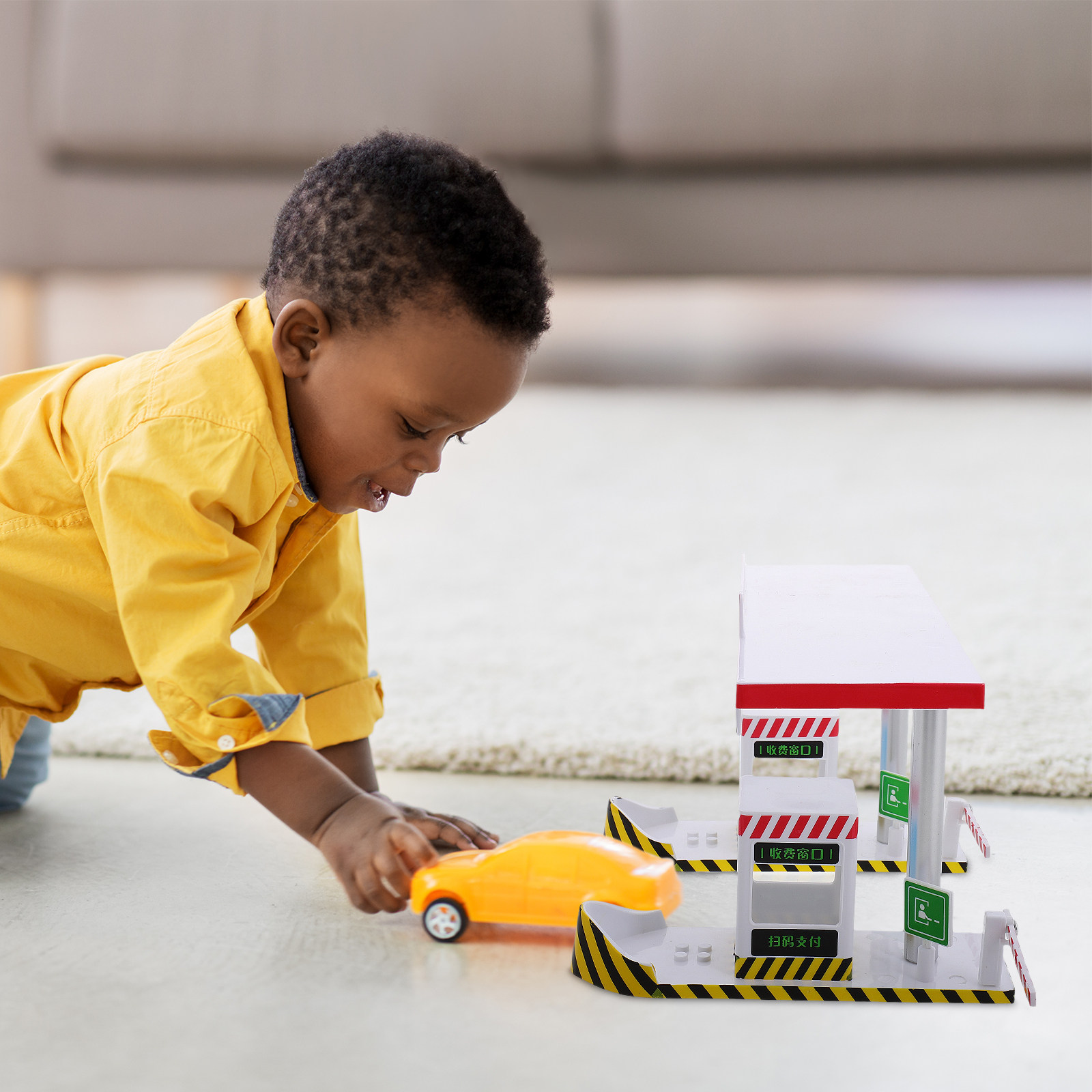プラスチック製料金所プレイセット 子供の想像力豊かな高速道路 - Kid Educational のレビューと価格