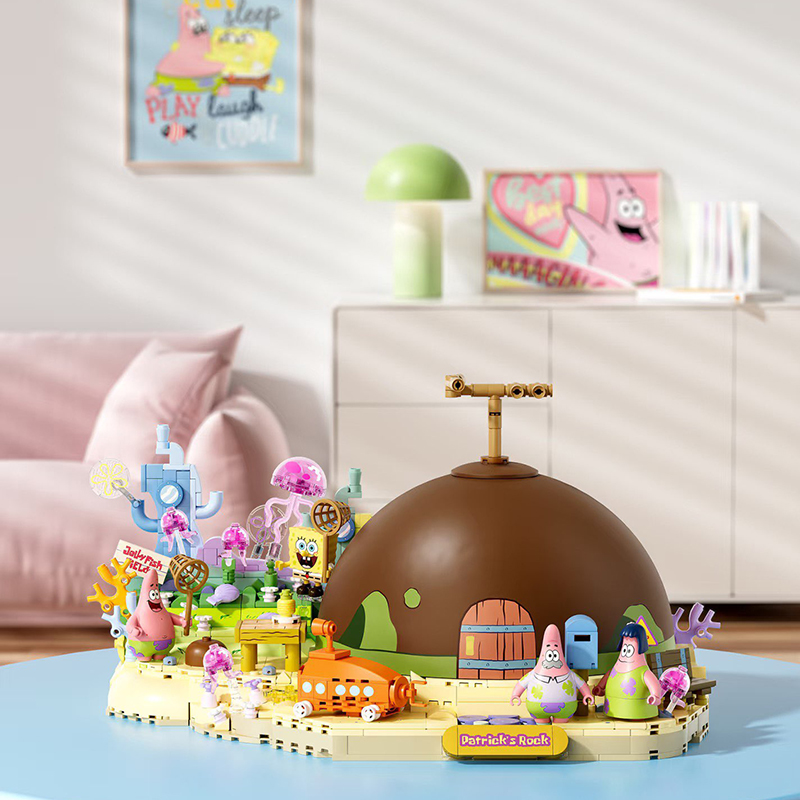 スポンジボブ パトリック スター ロックハウス 組み立てブロ - Kids Educational Box のレビューと価格