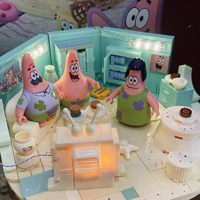スポンジボブ パトリック スター ロックハウス 組み立てブロ - Kids Educational Box のレビューと価格