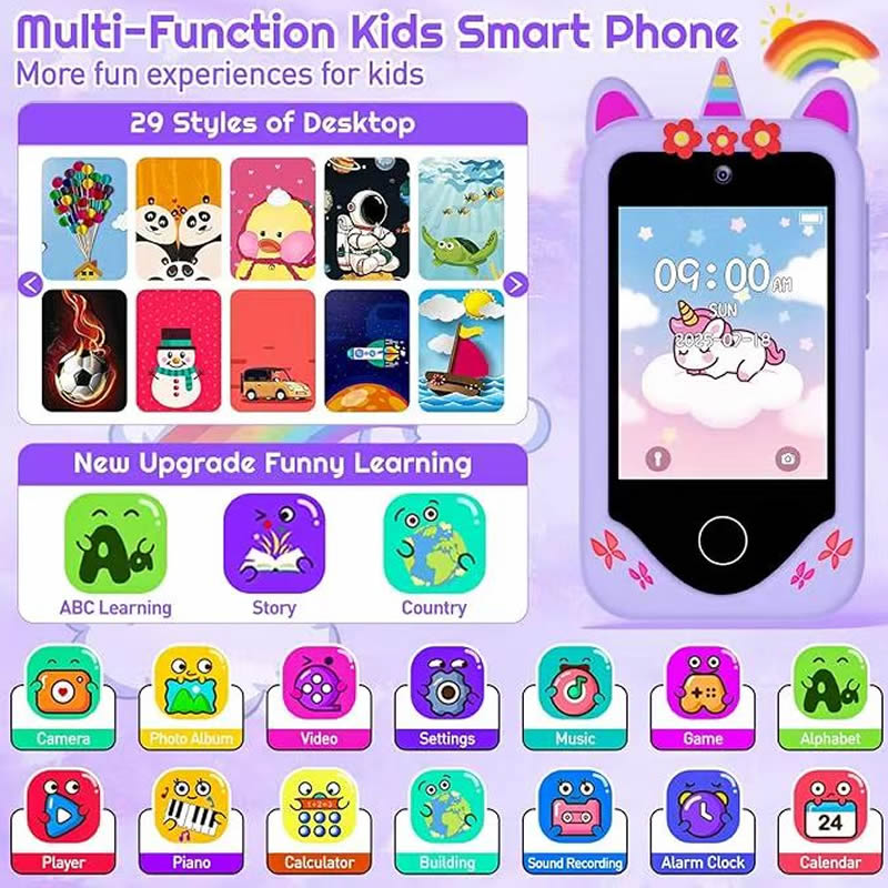 子供用スマートフォンカメラ学習玩具MP3プレーヤーおもちゃの - Kids Education News のレビューと価格