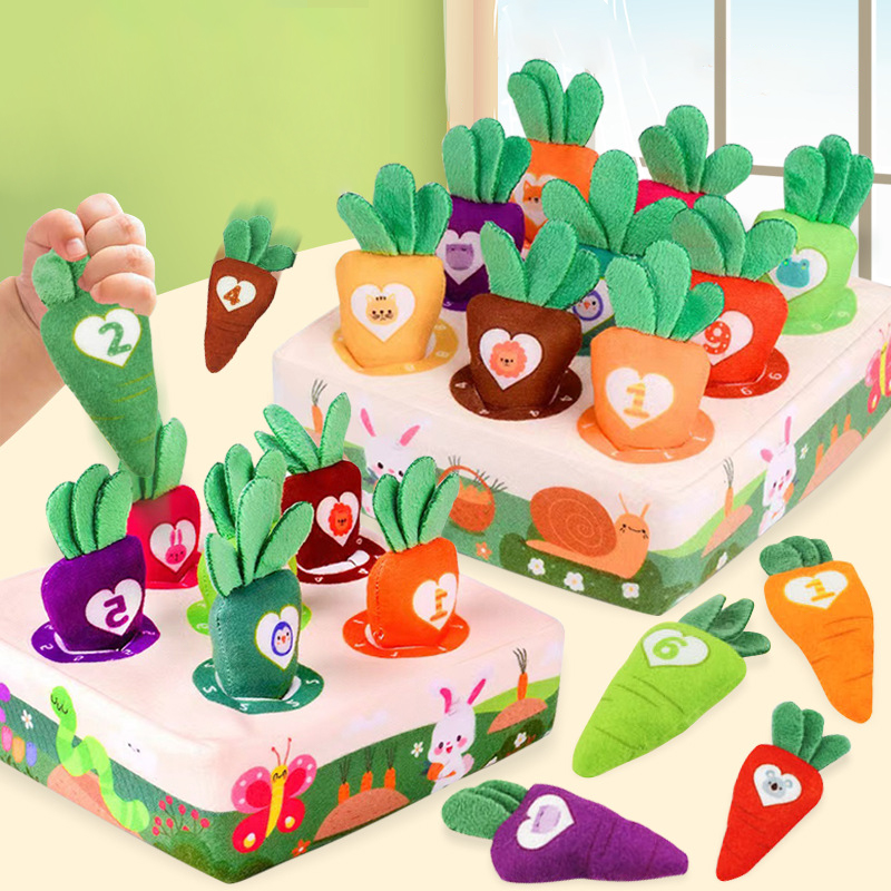 新生児向けニンジン収穫ゲーム モンテッソーリおもちゃ 人参引 - Kids Educational Box のレビューと価格