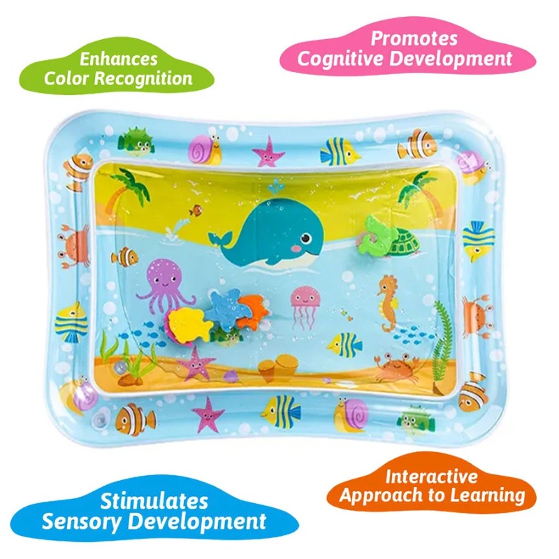 ベビーウォータープレイマットインフレータブルクッション PV - Kids Education Activities のレビューと価格