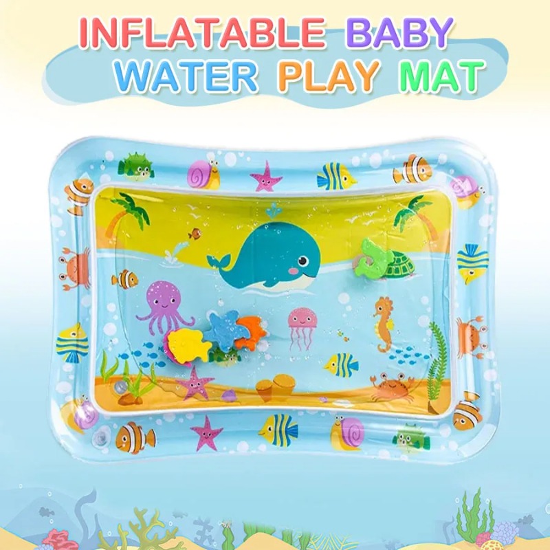 ベビーウォータープレイマットインフレータブルクッション PV - Kids Education Activities のレビューと価格