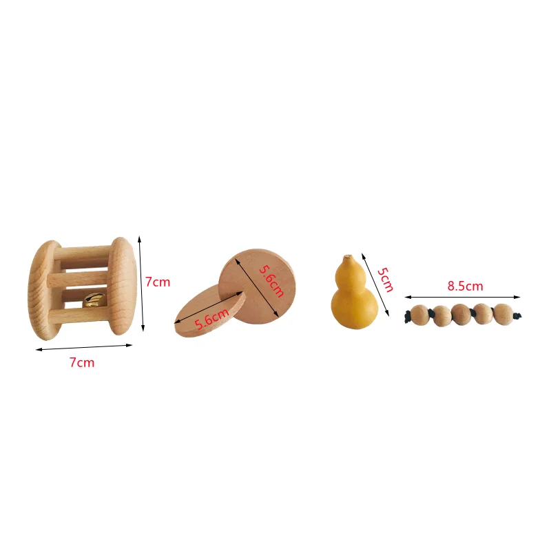 赤ちゃんのためのモンテッソーリ木のバッピンビーズのおもちゃ、 - Kids Educational Box のレビューと価格