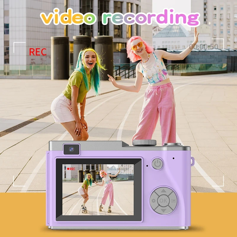 デジタルカメラ 4K HD キッズカメラ 48MP オートフ - Kids Education News のレビューと価格