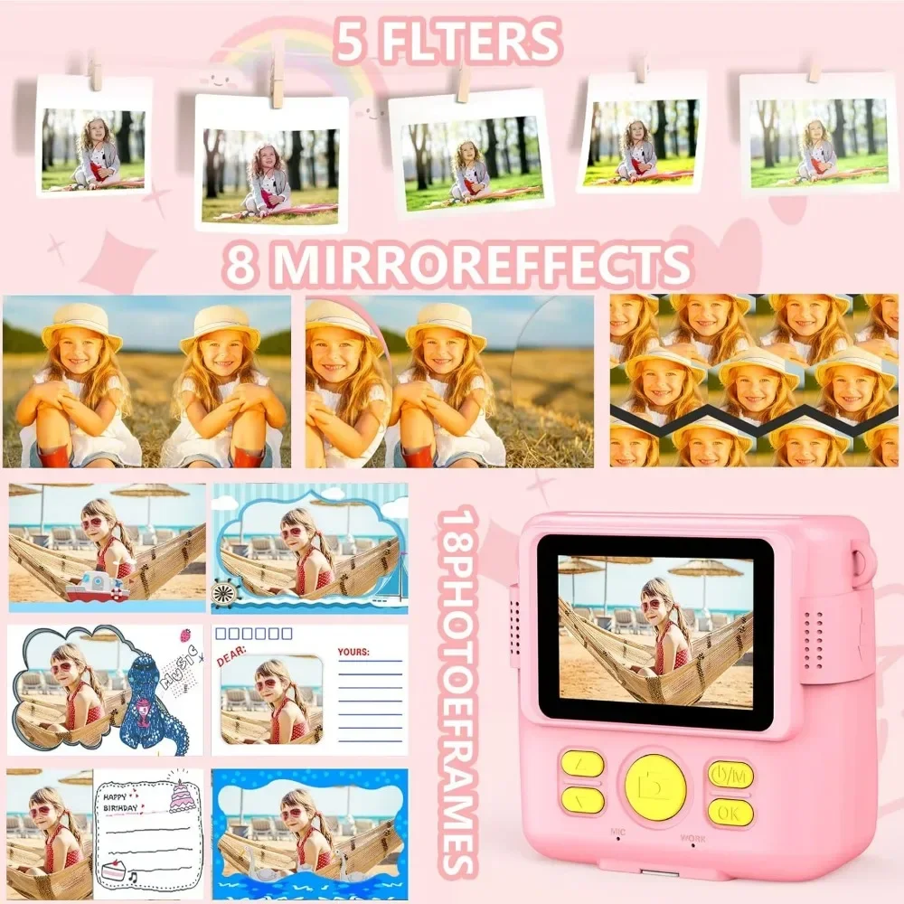 子供と幼児のためのインスタントプリントカメラ,マルチイメージ - Kids Education News のレビューと価格