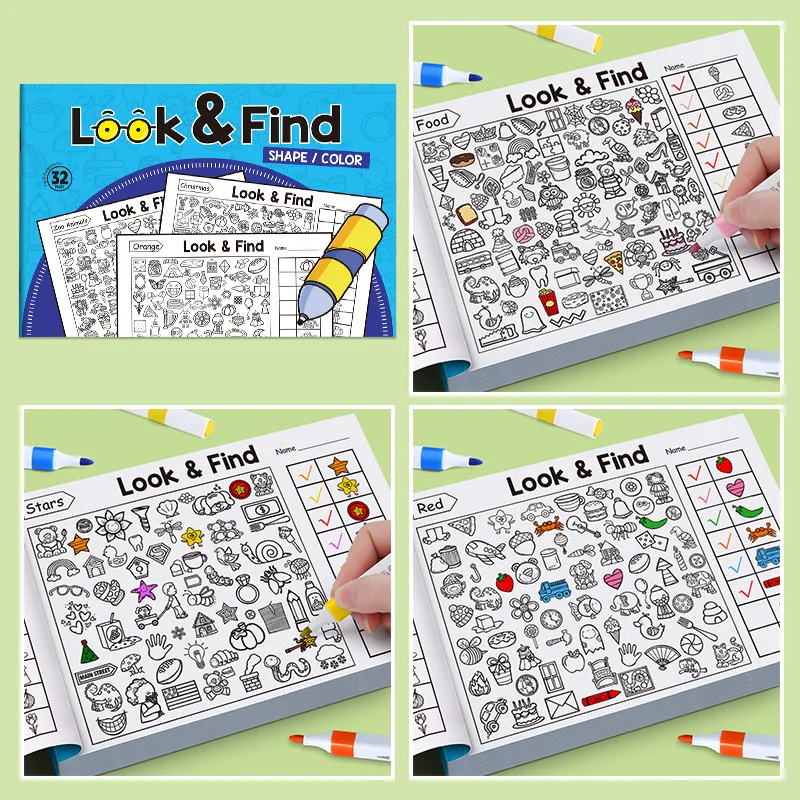 子供向け検索アクティビティブック 子供向け隠された物体の塗り - Kids Education Activities のレビューと価格