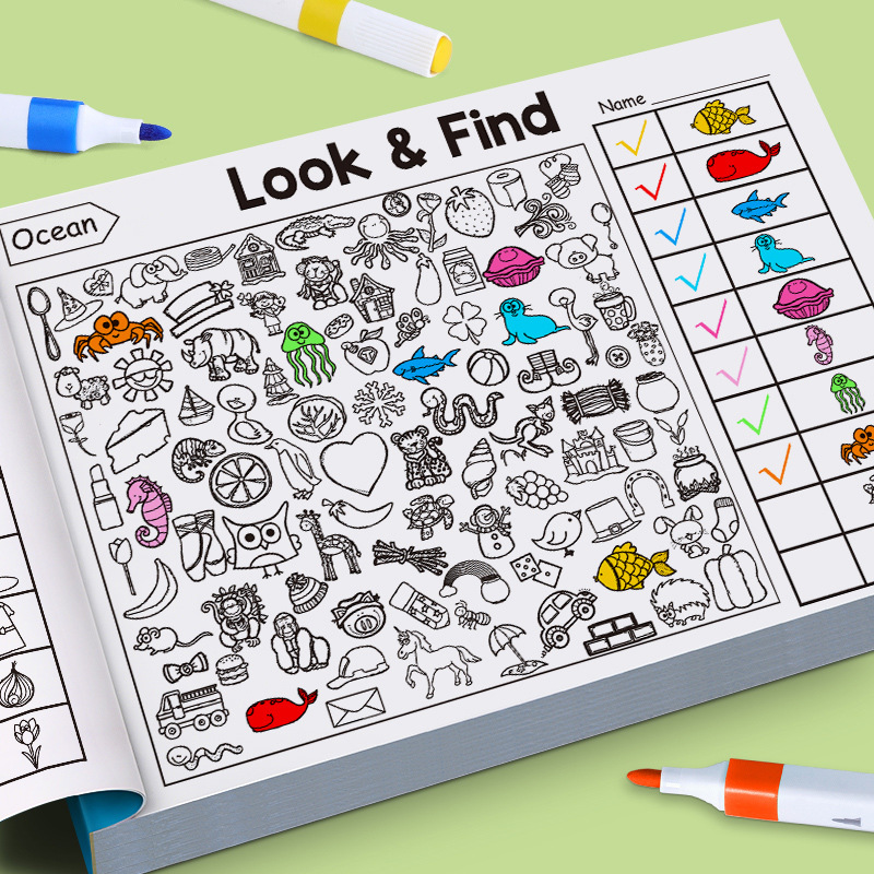 子供向け検索アクティビティブック 子供向け隠された物体の塗り - Kids Education Activities のレビューと価格