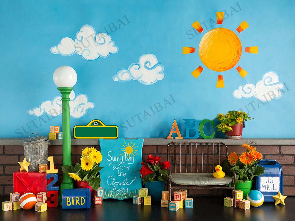 ABC 新学期写真背景子供の誕生日パーティーの装飾幼稚園オン - Kids Educational Online Free のレビューと価格