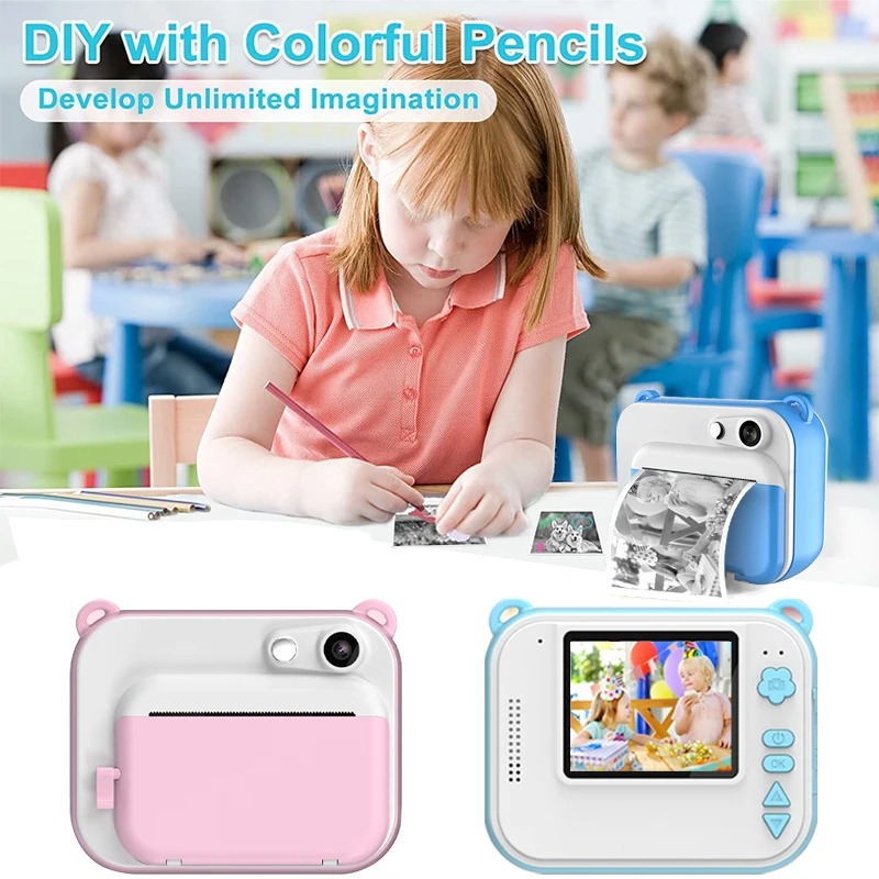 プリント付き子供用カメラ キッズインスタントプリントカメラ  - Kids Education News のレビューと価格