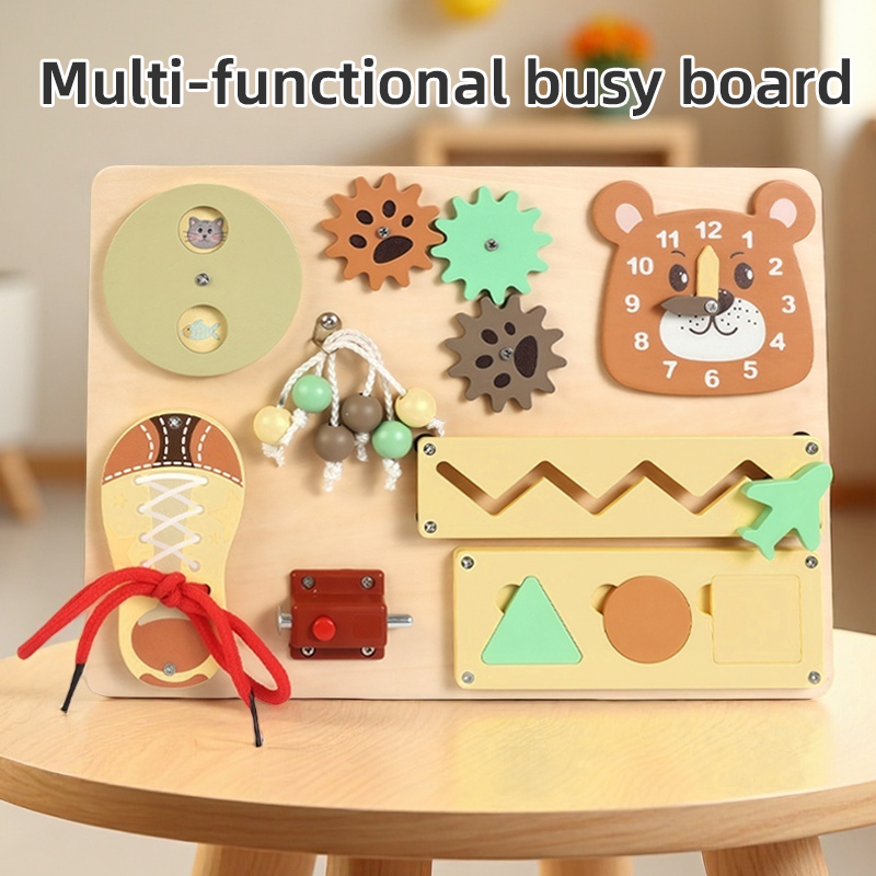 教育学習子供用おもちゃ木製ビジーボード細かい運動能力生活実践 - Kids Education Activities のレビューと価格